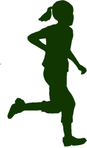 Grafik eines laufenden Mädchens